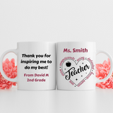 Personalized Teacher Mug