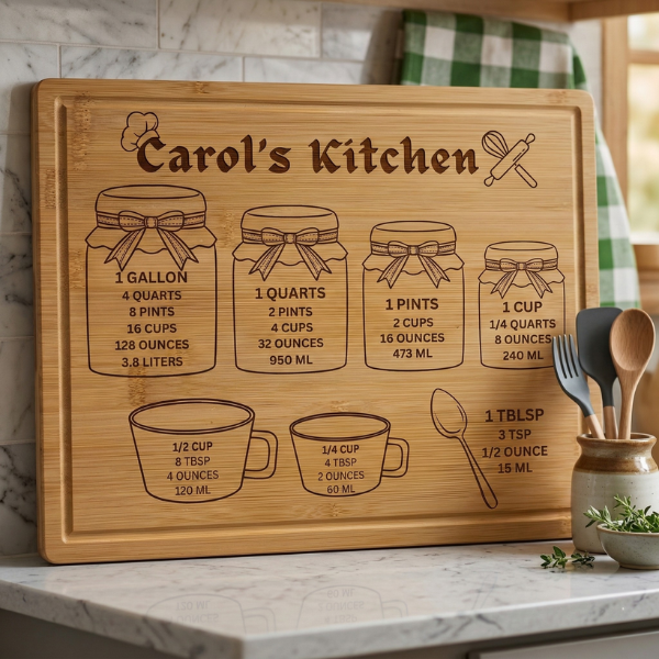 Personalized Kitchen Conversions Cutting Board