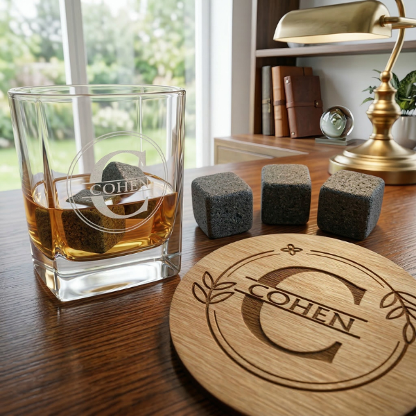 Personalized Whiskey Gift Set