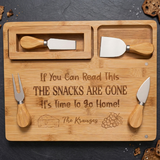 Personalized Cheese Board and Knife Set