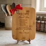 Recipe for Special Mom Cutting Board